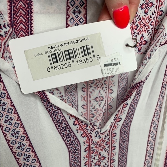 NWT Katherine Barclay Long Sleeve Boho Flowy Top Size Small - Picture 6 of 11